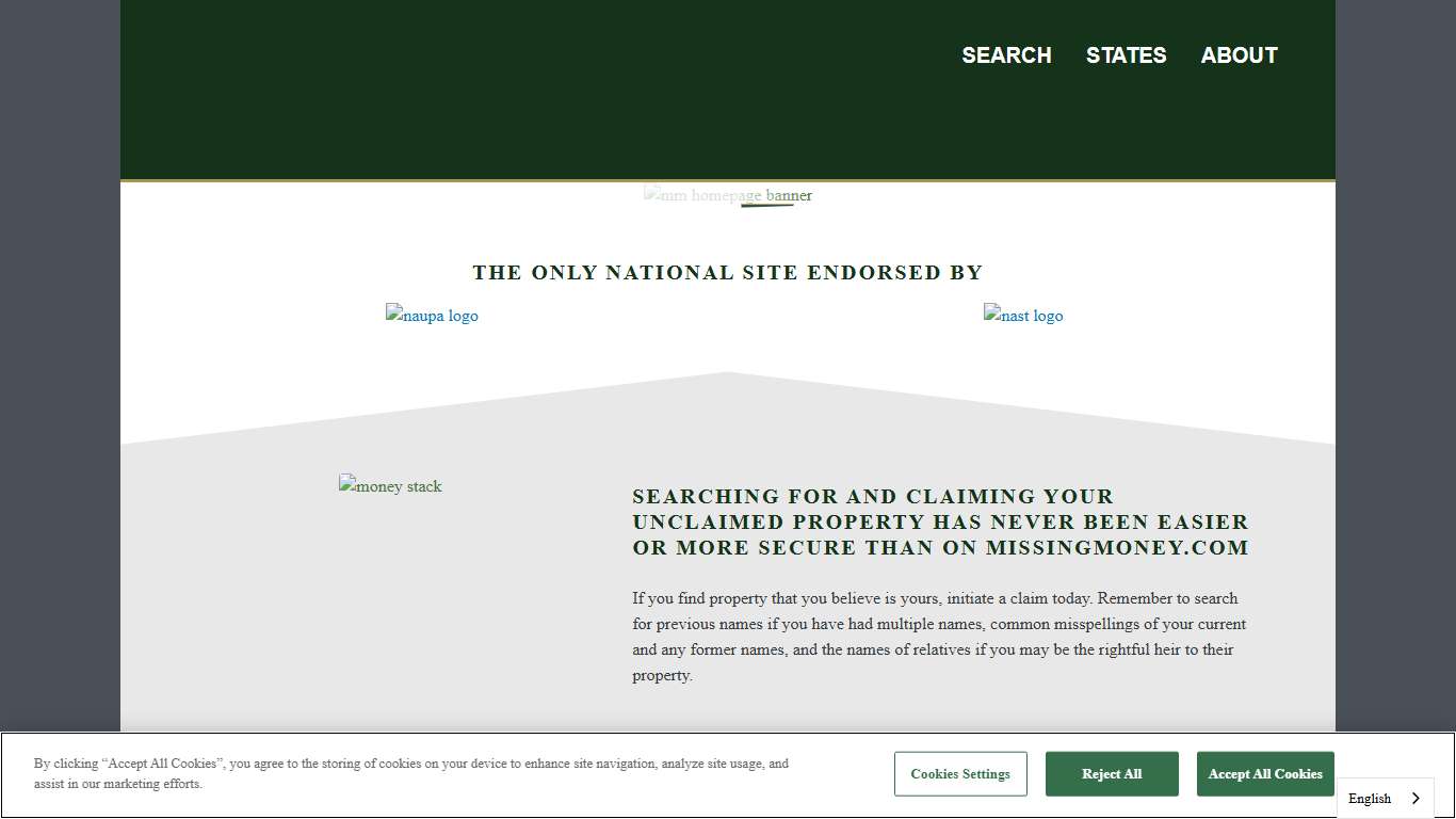 MissingMoney.com | Search for Unclaimed Property